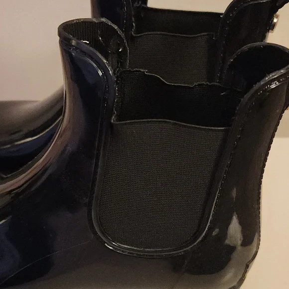 Marc Fisher SZ 7 Black Ankle Rain Boots - Picture 2 of 6